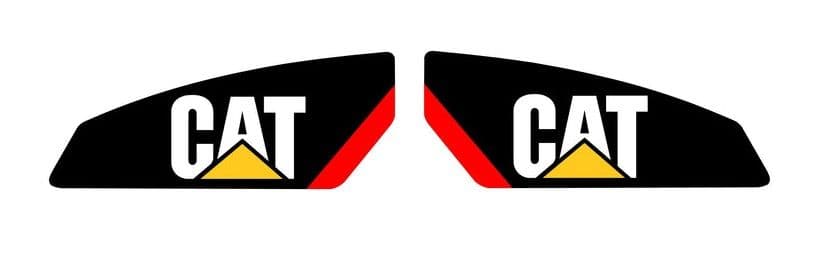 2pc Set | Decals For CAT Skid Steer Excavator | Graphic Vinyl - Select Size - Foto 7