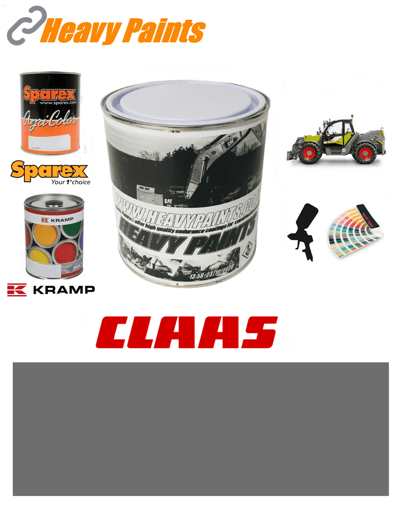 Claas Tractor Chassis Grey Enamel Paint 1 Litre Tin