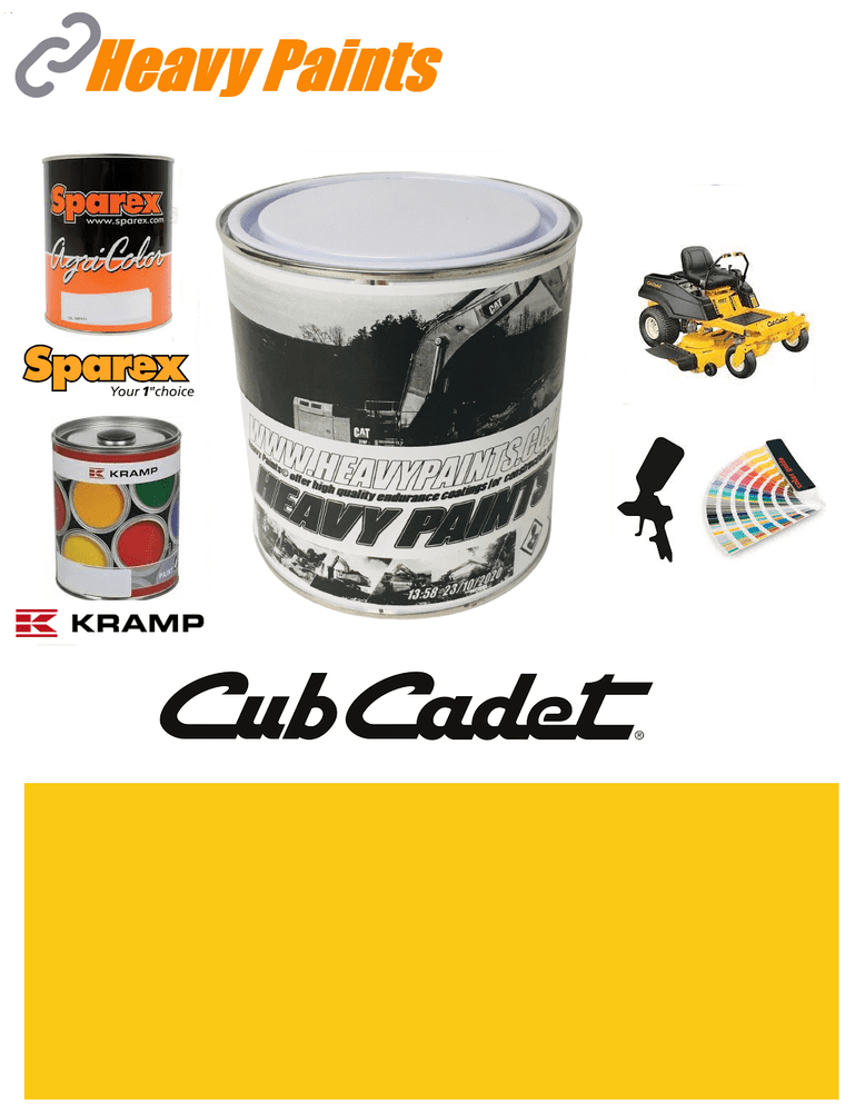 Cub Cadet Mower Yellow Enamel Paint 1 Litre Tin