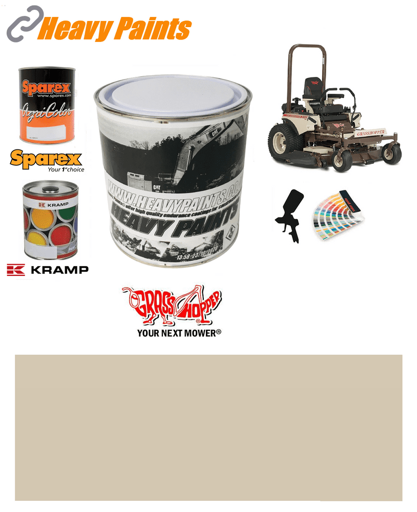 Lawn Mower Beige Enamel Paint 1 Litre Tin