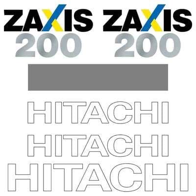 Hitachi ZX200-3 LC Excavator Decal Set
