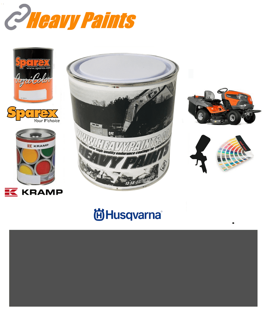 Husqvarna Lawn Mower Grey Enamel Paint 1 Litre Tin