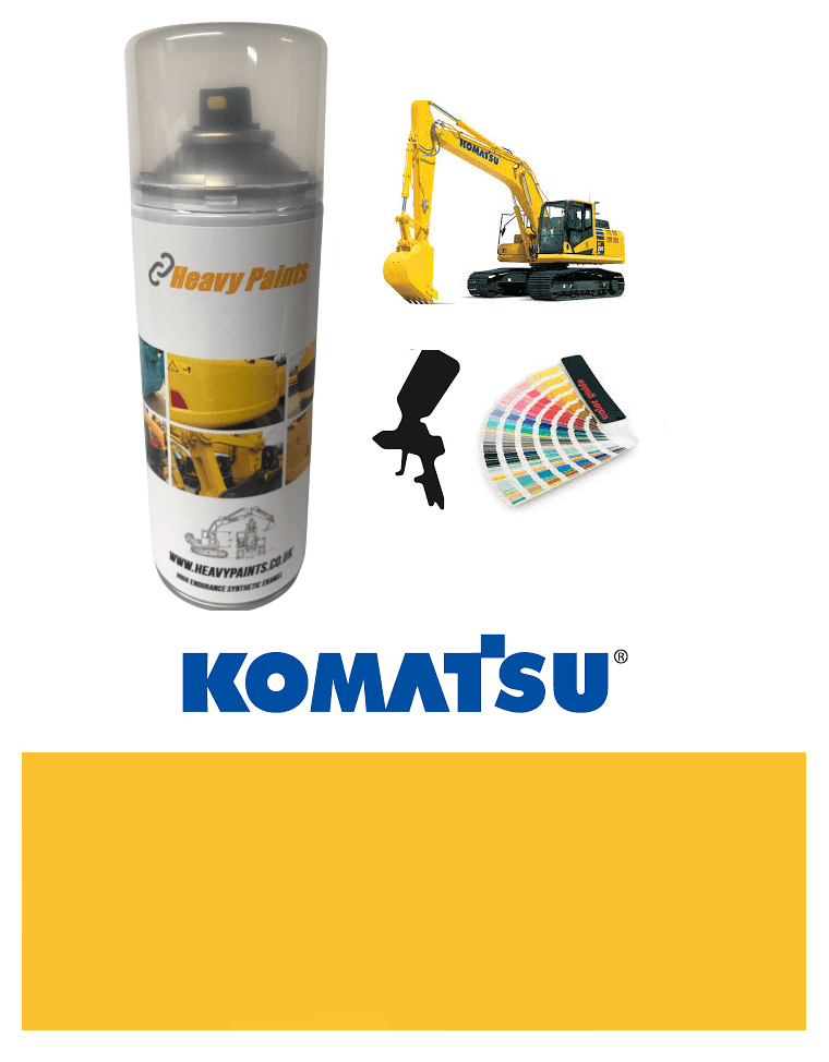 Komatsu Yellow Enamel 400ml Aerosol
