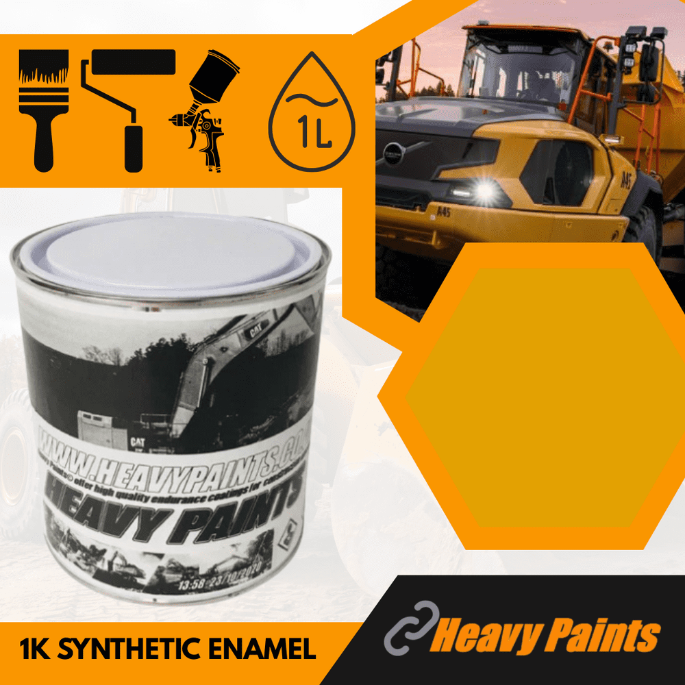 Moxy Dump Truck Yellow Enamel Paint 1 Litre Tin