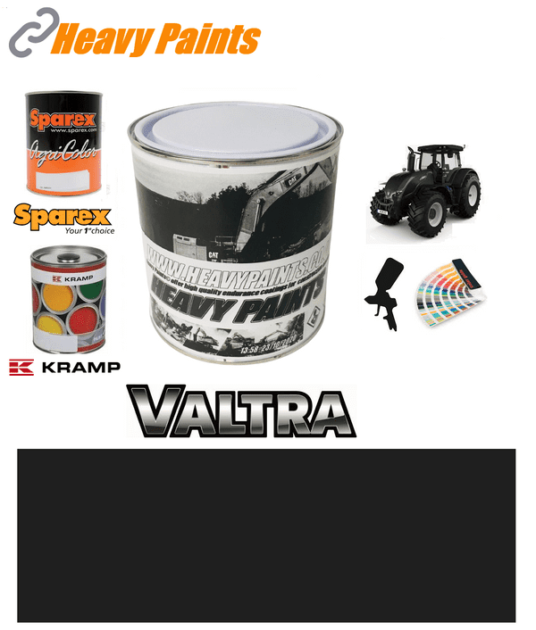 Valtra Tractor Black Enamel Paint 1 Litre Tin