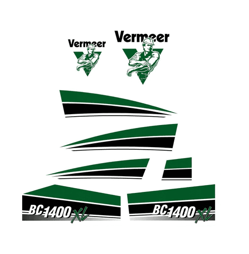 Vermeer Wood Chipper BC1400 XL Decal Set