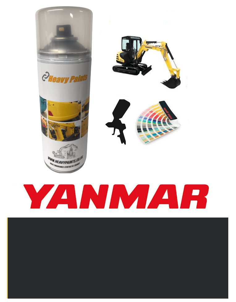 Yanmar NEW Vio Digger Counterweight Charcoal Grey Enamel 400ml Aerosol