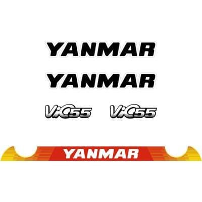 Autocollants / Décalcomanies Pour Pelle Yanmar SV15 - Ensemble De Stickers - Neuf - Fabriqué En France