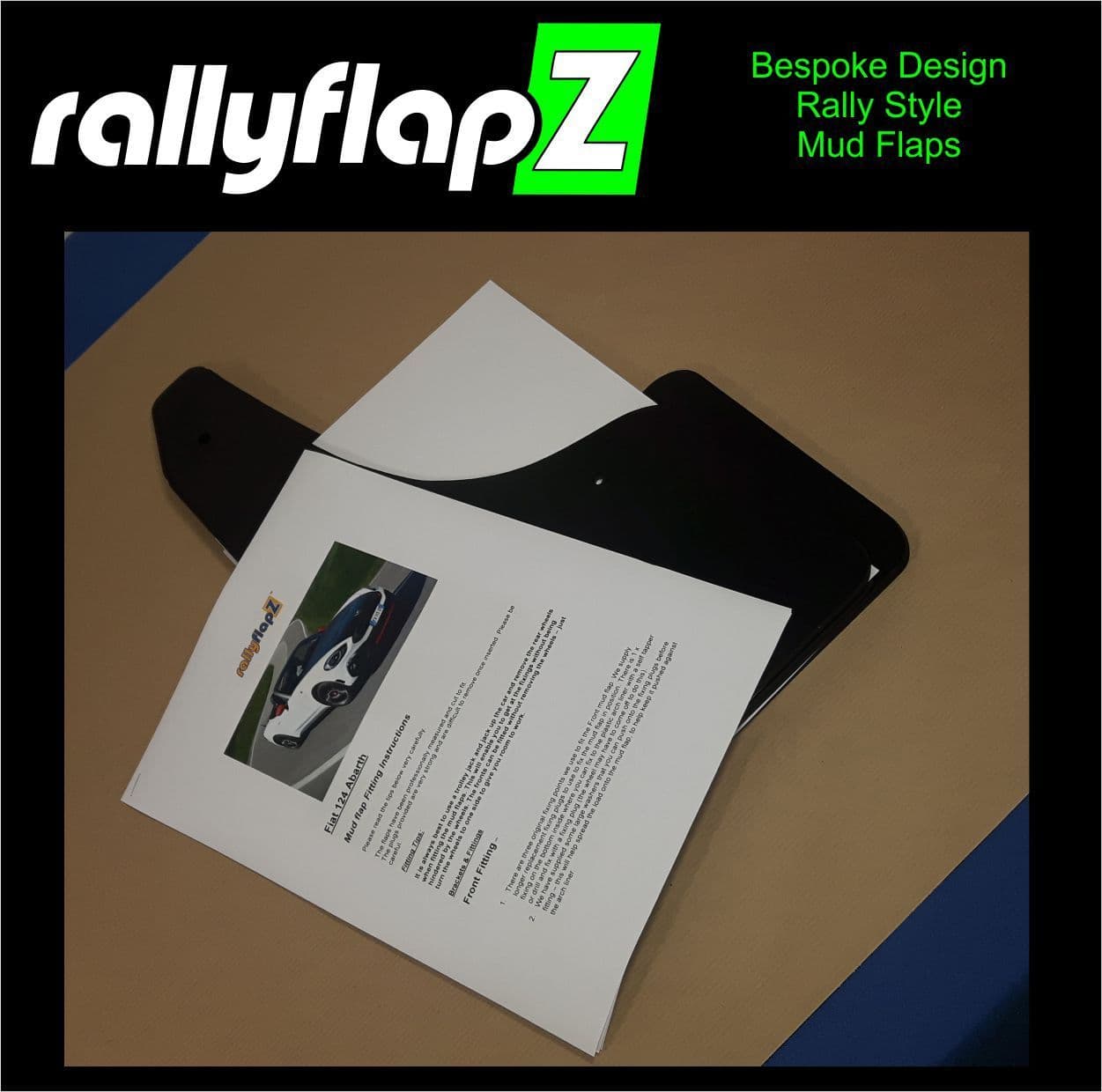 124 Spider & 124 aBarth 2016 YELLOW MUDFLAPS