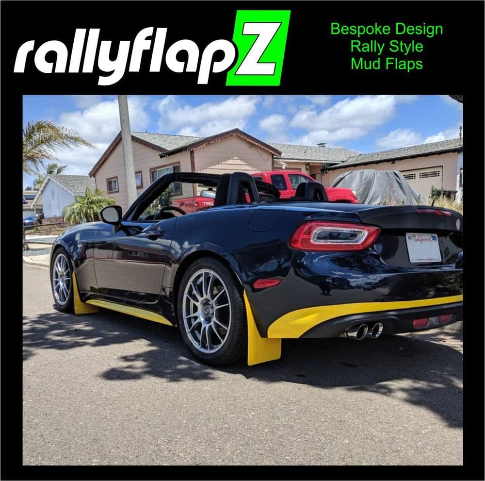 124 Spider & 124 aBarth 2016 YELLOW MUDFLAPS
