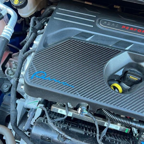 CARBON FIBRE ENGINE DRESS-UP COVER to fit Ford Puma ST