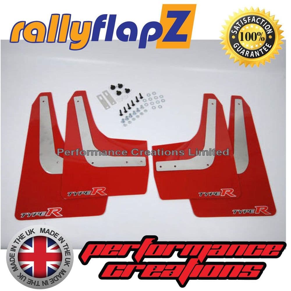 Civic Type R Fn2 2007-2014 RED MUDFLAPS Type R Logo sml