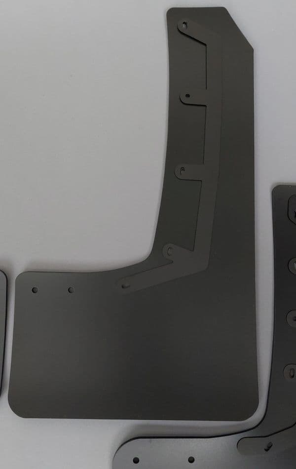 Extended Arch Mud Flaps to fit FORD RANGER 2023+  BLACK