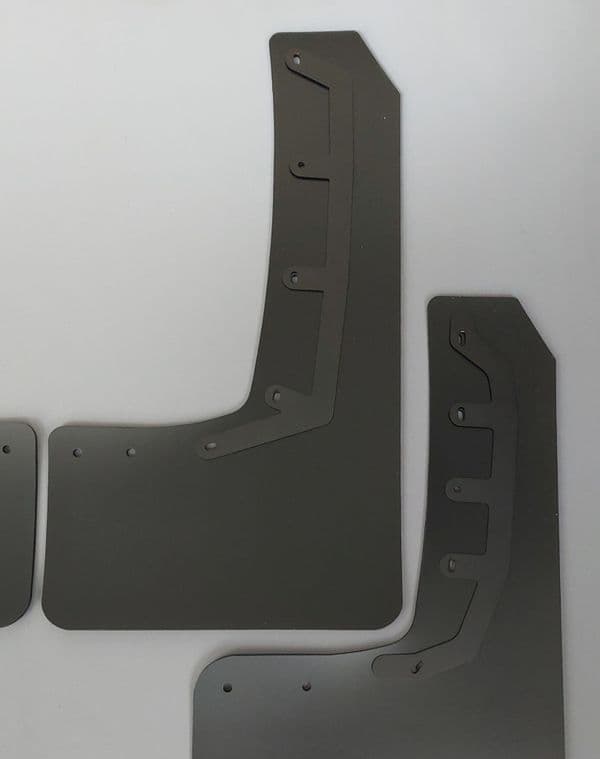 Extended Arch Mud Flaps to fit FORD RANGER 2023+  BLACK