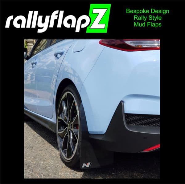 i30N (Fastback)  BLACK MUDFLAPS - WITH LOGO'S