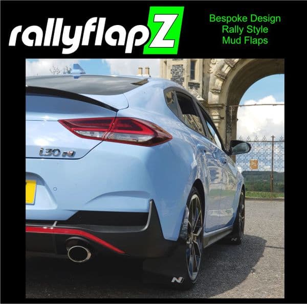 i30N (Fastback)  BLACK MUDFLAPS - WITH LOGO'S