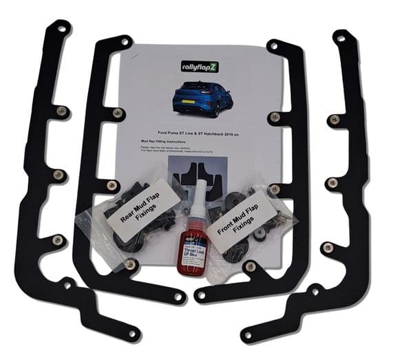 rallyflapZ | Mud Flaps Set to fit Puma ST 2019+ BLACK (All Options)