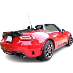 rallyflapZ | Mud Flaps to fit 124 Spider & 124 aBarth 2016+ BLACK