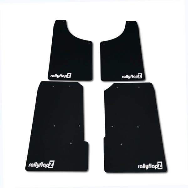 rallyflapZ | Mud Flaps to fit ABARTH 500, 595, 695 2008+ BLACK (All Options)