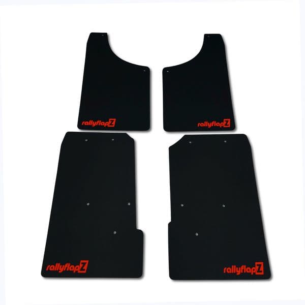 rallyflapZ | Mud Flaps to fit ABARTH 500, 595, 695 2008+ BLACK (All Options)