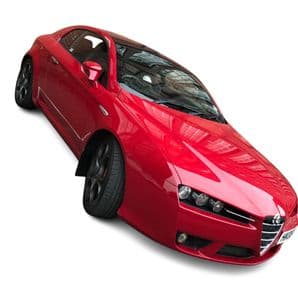 rallyflapZ  | Mud Flaps to fit Alfa Brera - BLACK