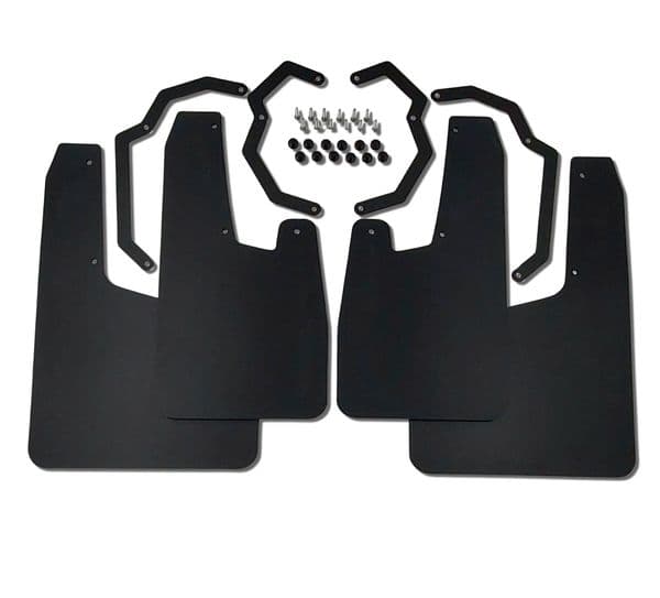 rallyflapZ | Mud Flaps to fit D-Max Gen 2 (2011-18 models) BLACK