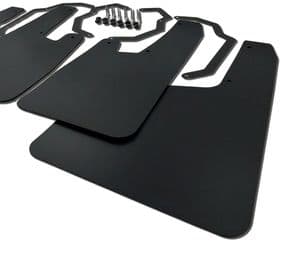 rallyflapZ | Mud Flaps to fit D-Max Gen 2 (2011-18 models) BLACK