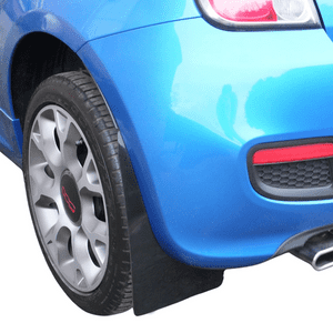 rallyflapZ | Mud Flaps to fit FIAT 500s 2014+ BLACK (All Options)