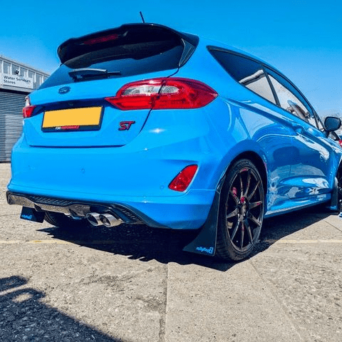 rallyflapZ | Mud Flaps to fit FIESTA Mk8 2018+ ST & ST Line-  BLACK