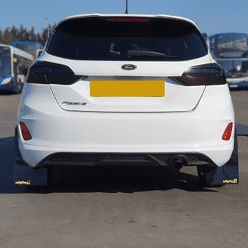 rallyflapZ | Mud Flaps to fit FIESTA Mk8 2018+ ST & ST Line-  BLACK