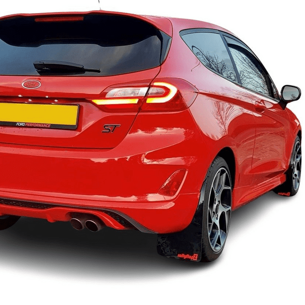 rallyflapZ | Mud Flaps to fit FIESTA Mk8 2018+ ST & ST Line-  BLACK