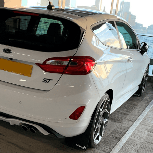 rallyflapZ | Mud Flaps to fit FIESTA Mk8 2018+ ST & ST Line-  BLACK
