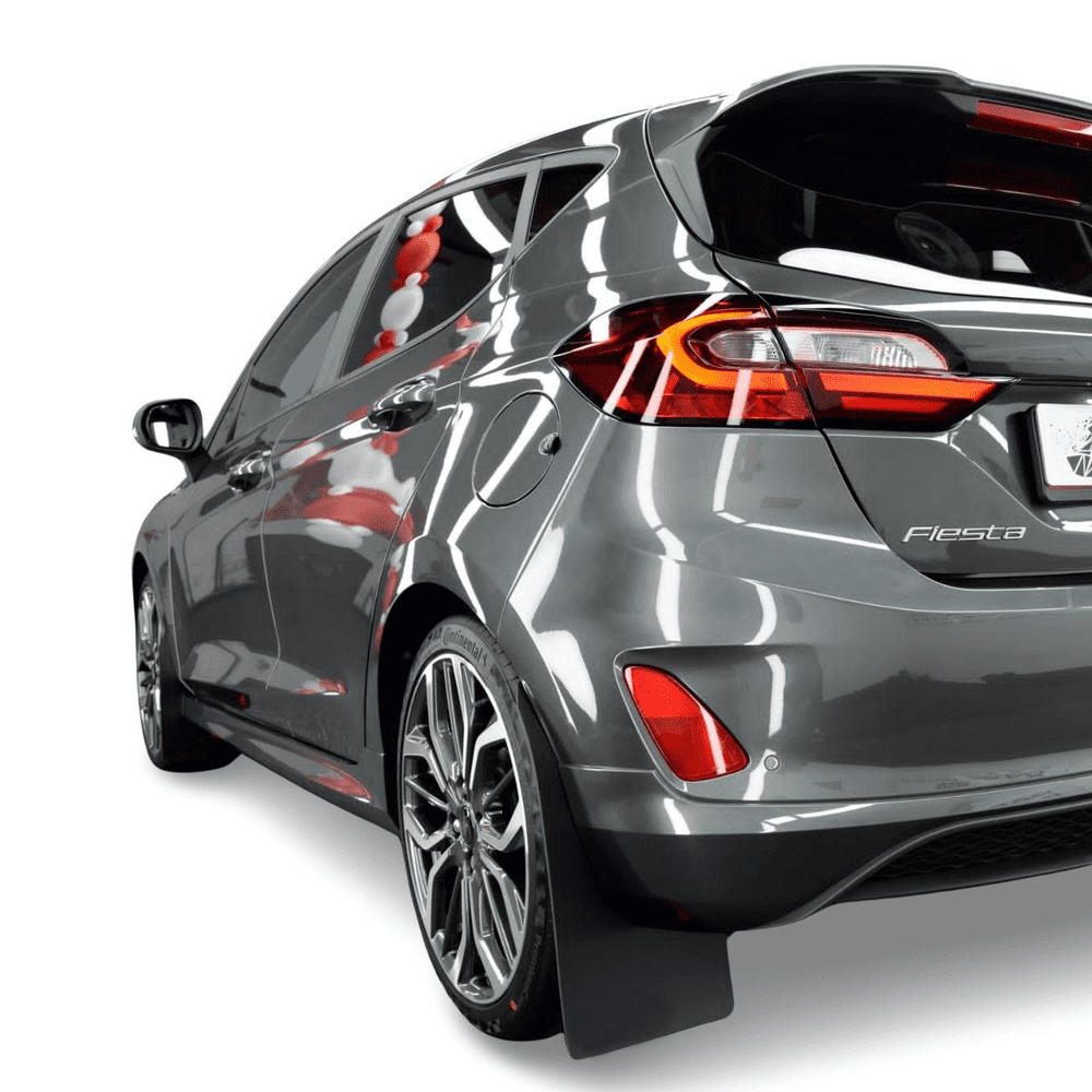 ShortieZ Mud Flaps & Kit For Ford Fiesta Mk8 ST & ST-Line – Black 4mm PVC, UK Made
