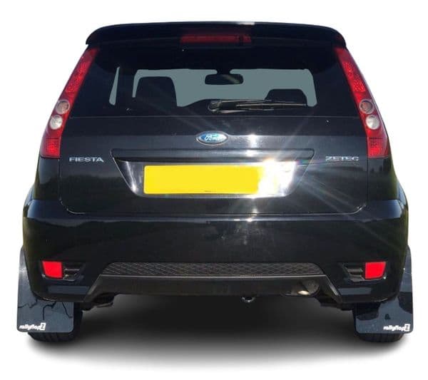 rallyflapZ | Mud Flaps to fit FIESTA ST150 02-08 Inc Zetec S - BLACK