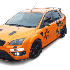 rallyflapZ | Mud Flaps to fit Ford Focus MK2 | Mk2.5 inc ST225  04-11 BLACK  (All Options)