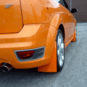 rallyflapZ | Mud Flaps to fit Ford Focus MK2 | Mk2.5 inc ST225 04-11 ORANGE (All Options)