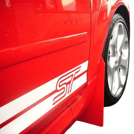 rallyflapZ | Mud Flaps to fit Ford Focus MK2 | Mk2.5  inc ST225 04-11 RED (All Options)