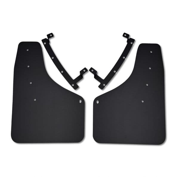 rallyflapZ | Mud Flaps to fit Ford Transit Custom 2024+ (MSRT Vans Only) BLACK