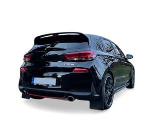 rallyflapZ | Mud Flaps to fit Hyundai i30N / N-Line Mk3 & Mk3.5 Hatchback 2017+  BLACK