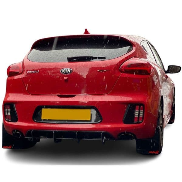 rallyflapZ | Mud Flaps to fit Kia Ceed & Pro_Ceed GT 2nd Gen 13-17  BLACK