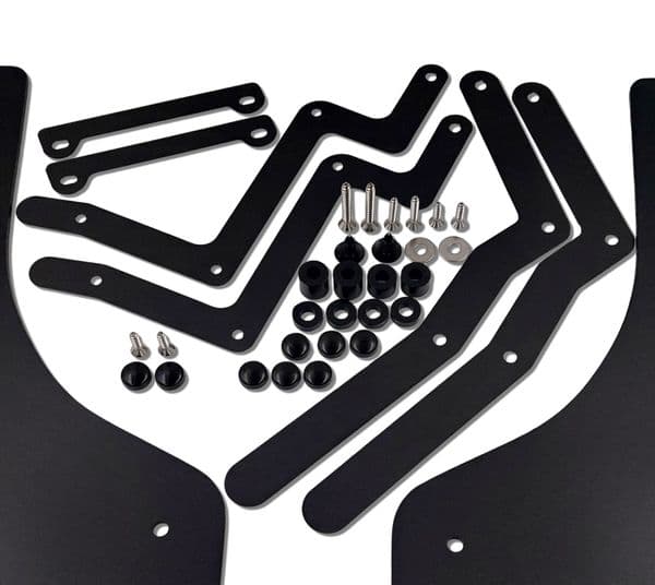 rallyflapZ | Mud Flaps to fit Kona N | N-Line (2017-23) 1st Gen  BLACK