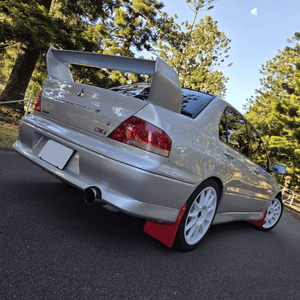 rallyflapZ | Mud Flaps to fit Lancer Evo 7, 8, 9 - 01-07 RED