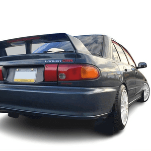 rallyflapZ | Mud Flaps to fit Lancer Evolution Evo 1,2,3 (92-96)  BLACK