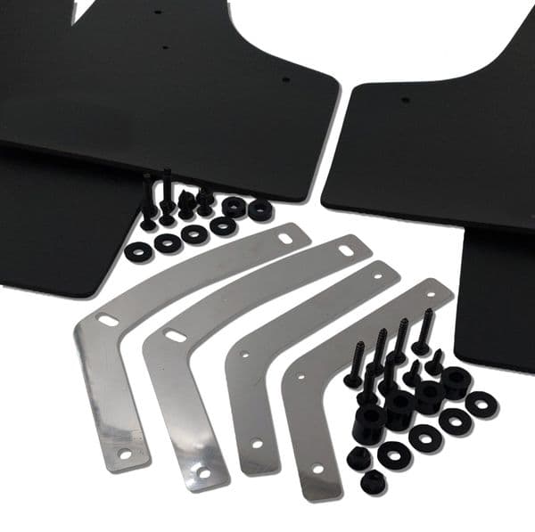 rallyflapZ | Mud Flaps to fit LEON MK2 2ND GEN TYPE 1P 05-11  BLACK (All Options)