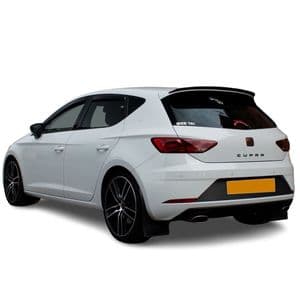 rallyflapZ | Mud Flaps to fit Leon Mk3 3rd Gen Type 5F 2012+ BLACK