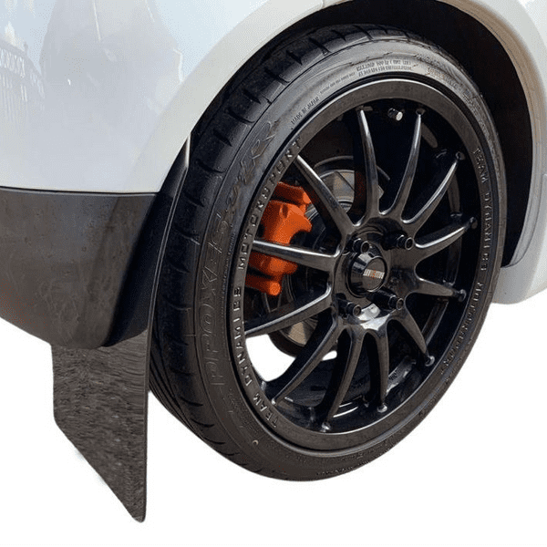 rallyflapZ | Mud Flaps to fit Mitsubishi Colt RALLIART 3DR 08-13 Face Lift- BLACK