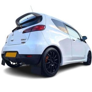 rallyflapZ | Mud Flaps to fit Mitsubishi Colt RALLIART 3DR 08-13 Face Lift- BLACK