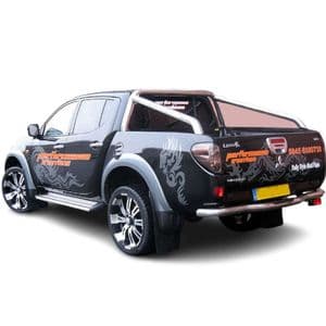 rallyflapZ | Mud Flaps to fit Mitsubishi L200 4th Gen 05-14 BLACK