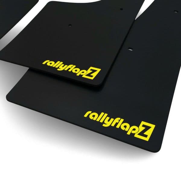 rallyflapZ | Mud Flaps to fit Peugeot 207 2006-15 BLACK