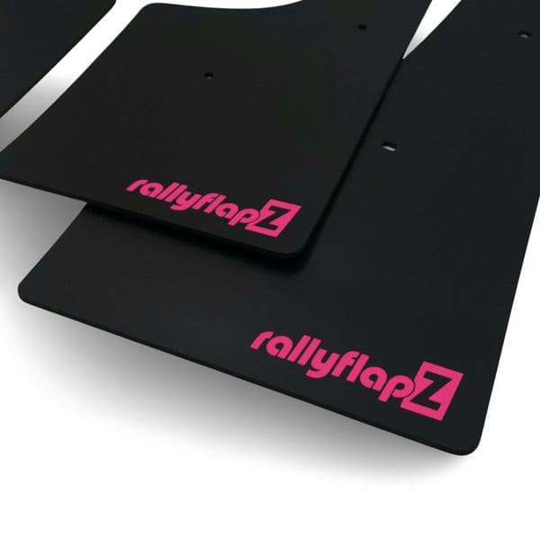 rallyflapZ | Mud Flaps to fit Peugeot 207 2006-15 BLACK